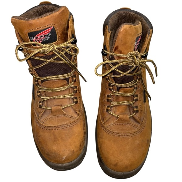 Red Wing 2327 Steel Toe Water Proof Oil Resistant Work Boots Women’s 7.5 Sturdy - Picture 9 of 16